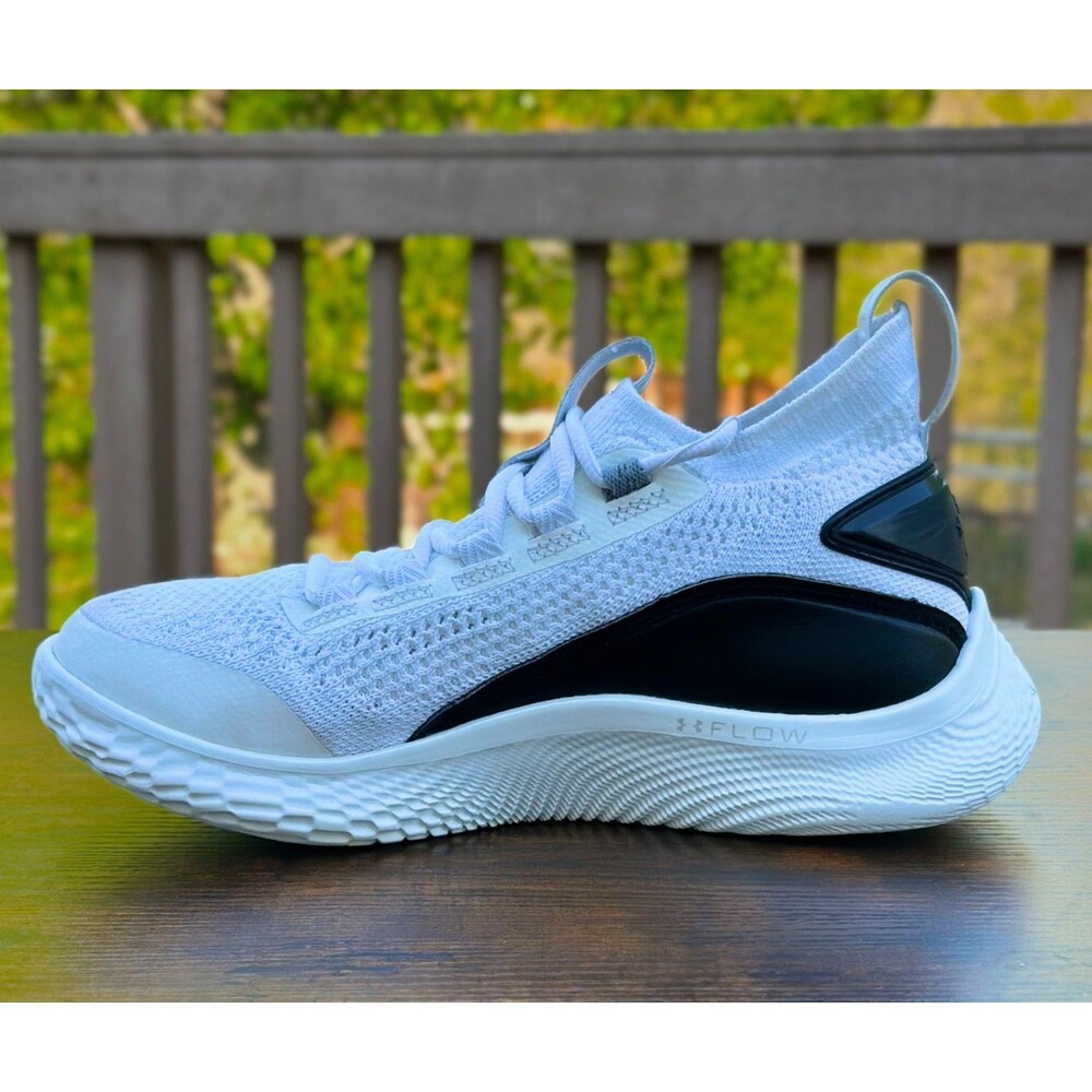 Under Armour Curry Flow White Black Basketball Shoes Youth 6Y EU 38.5 Athletic - Picture 5 of 16